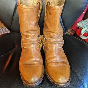 Frye Maxine Trapunto 8  Harness Boots